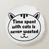 Hou van me, hou van mijn zwarte kat rond kussen (Achterkant)