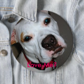 Hou van me? knoop ronde button 6,0 cm (In situ)