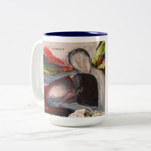 "Hou van me, maar laat me wild" Mok (Voorkant links)