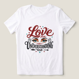 Hou van me na het begrijpen van me - expressieve o Tri-Blend shirt