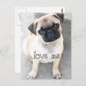 hou van me - schattige muzikanten briefkaart (Voorkant / Achterkant)