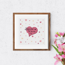 Hou van me tot de dag dat ik sterf. perfect poster