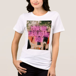 Hou Van Me Voor Altijd Baby Neon Cyberpunk Trouwju Tri-Blend Shirt