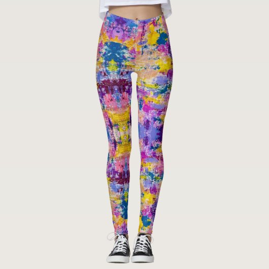 Hou van me wat Abstracte Leggings (Voorkant)