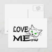 Hou van meow briefkaart (Voorkant / Achterkant)