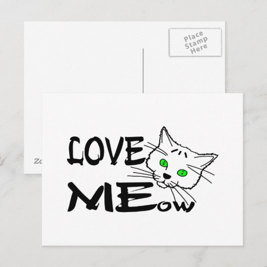Hou van meow briefkaart (Voorkant / Achterkant)