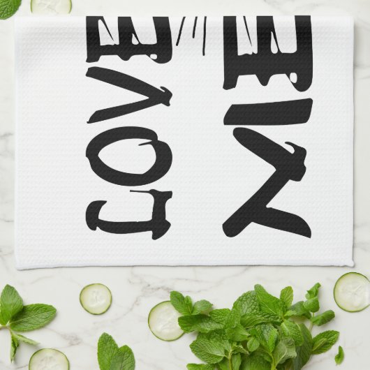 Hou van meow theedoek (Gevouwen)