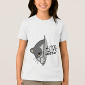 Hou van miauw Kattenliefhebber Design #Catlover #C Tri-Blend Shirt (Voorkant)