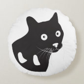Hou van mij, hou van mijn zwarte kat rond kussen (Voorkant)