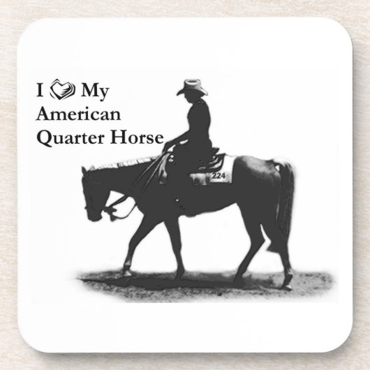Hou van mijn American Quarter Horse onderzetter (Voorkant)
