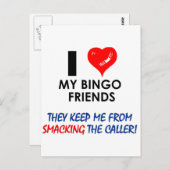 Hou van mijn Bingo Friends! Briefkaart (Voorkant / Achterkant)