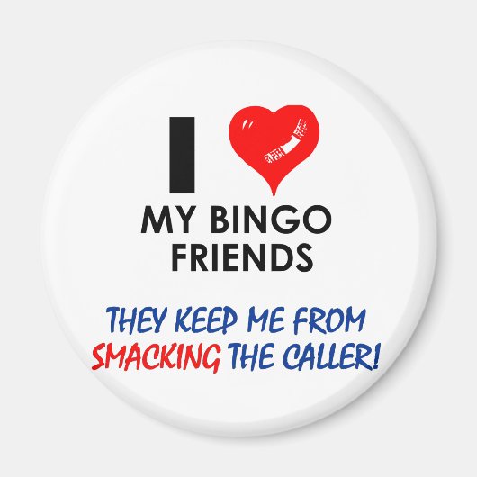 Hou van mijn Bingo Friends! Magneet (Voorkant)