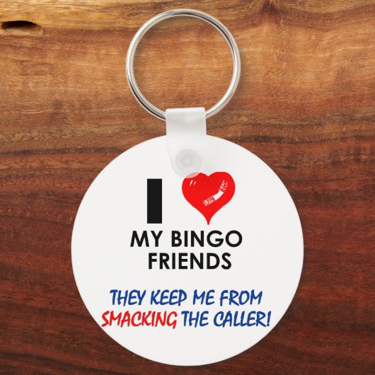 Hou van mijn Bingo Friends! Sleutelhanger (Voorkant)