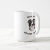Hou van mijn Border Collie Koffiemok (Voorkant rechts)