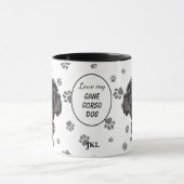 Hou Van Mijn Cane Corso Hond Pootafdruk Mok (Midden)