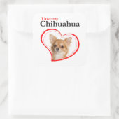 Hou van mijn Chihuahua Stickers (Tas)