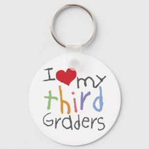 Hou van mijn derde klas sleutelhanger