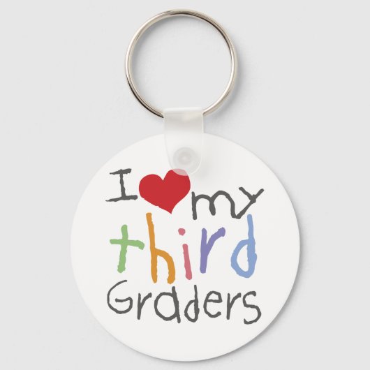 Hou van mijn derde klas sleutelhanger (Voorkant)