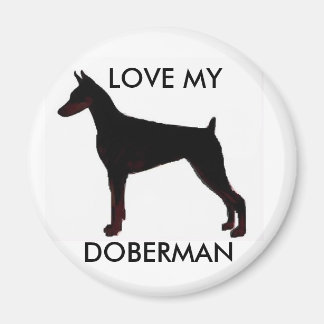 HOU VAN MIJN DOBERMAN MAGNEET
