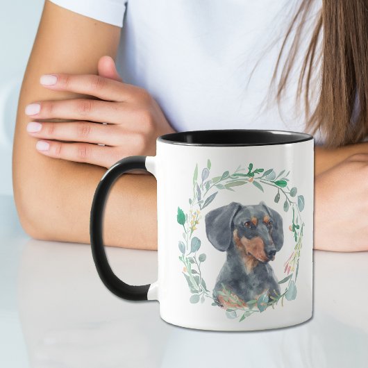 Hou van mijn Doxie Wreath Coffee Mok