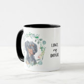 Hou van mijn Doxie Wreath Coffee Mok (Voorkant links)