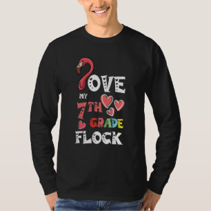 Hou Van Mijn Flock Flamingo Leraar Groep 7 Basison T-shirt