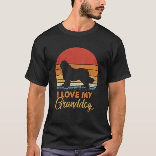 Hou Van Mijn Groot-hond Newfoundlander Grootouders T-shirt (Voorkant)
