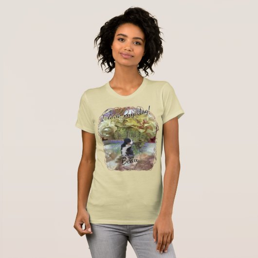 Hou van mijn hond First Spring Flowers PCM1 T-shirt (Voorkant volledig)