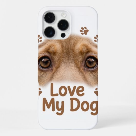 Hou Van Mijn Hond iPhone 16 Pro Max Hoesje (Achterkant)
