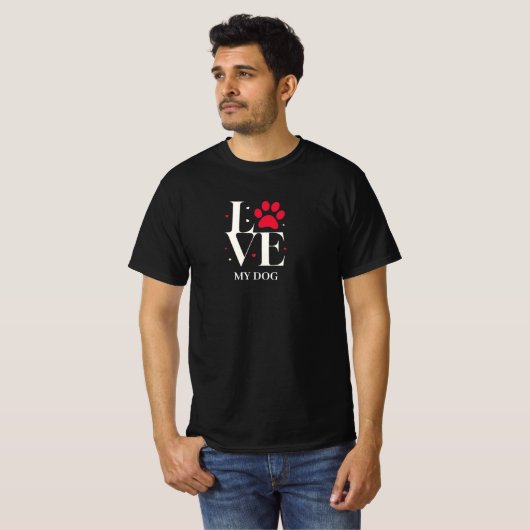 hou van mijn hond T-Shirt (Voorkant volledig)