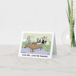 Hou van mijn Keeshonden Bedankkaart