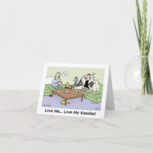 Hou van mijn Keeshonden Bedankkaart