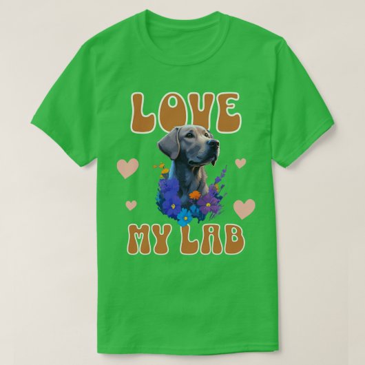 Hou van mijn lab t-shirt (Design voorkant)