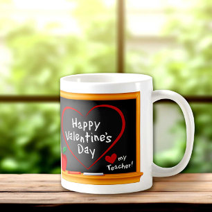 Hou van mijn leraar! Fijne Valentijnsdag! Koffiemok