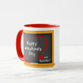 Hou van mijn leraar! Fijne Valentijnsdag! Mok (Voorkant links)