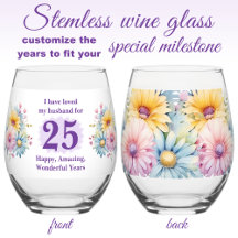 Hou van mijn man 25-jarig jubileum bloemen paarse