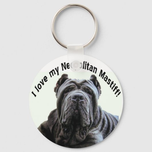 hou van mijn Neopolitan Mastiff-sleutelhanger Sleutelhanger (Voorkant)