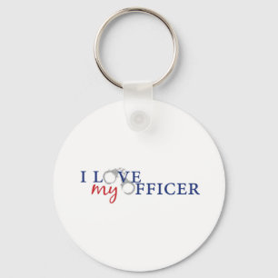 hou van mijn officieren sleutelhanger
