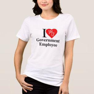 Hou van mijn overheidsmedewerker Tri-Blend shirt