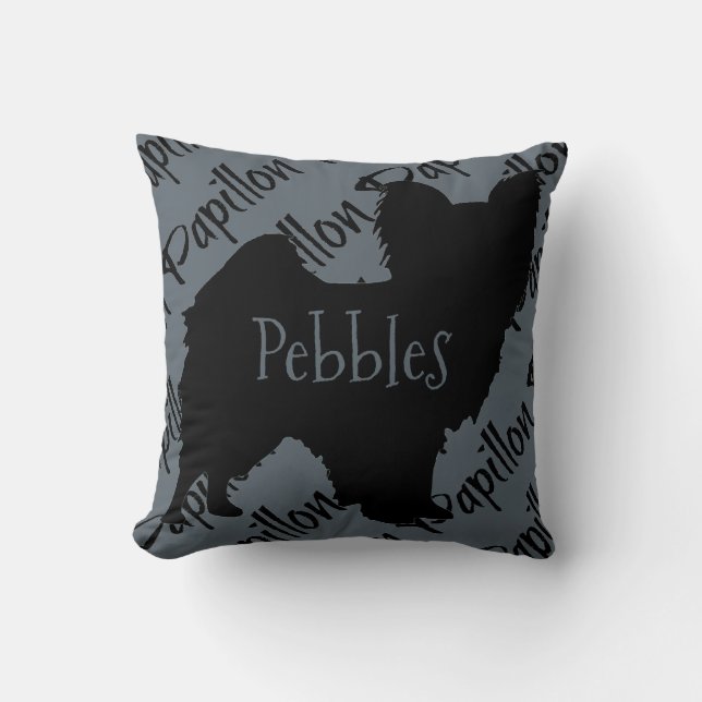 Hou van mijn Papillon hondenkussen Kussen (Voorkant)