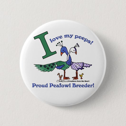 Hou van mijn peeps-fokkers ronde button 5,7 cm (Voorkant)