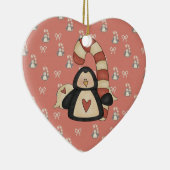 Hou van mijn Penguin Keramisch Ornament (Rechts)