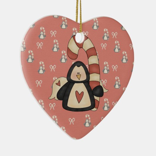 Hou van mijn Penguin Keramisch Ornament (Rechts)