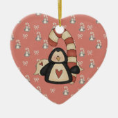 Hou van mijn Penguin Keramisch Ornament (Voorkant)