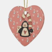 Hou van mijn Penguin Keramisch Ornament (Links)