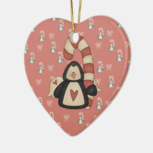 Hou van mijn Penguin Keramisch Ornament (Links)