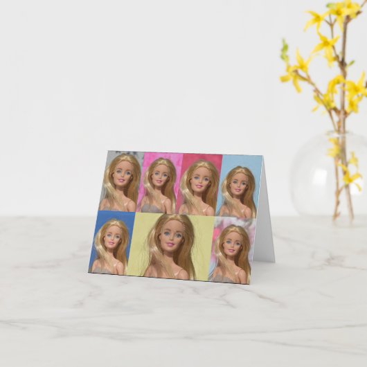 Hou van mijn poppen kaart (Gele Bloem)