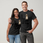 Hou van mijn shih tzu hond t-shirt (Unisex)