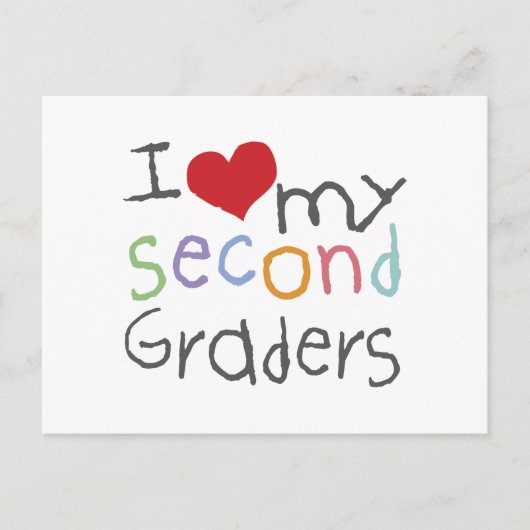 Hou van mijn tweede klas briefkaart (Voorkant)