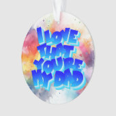 Hou van mijn vader acryl ornament (voorkant)